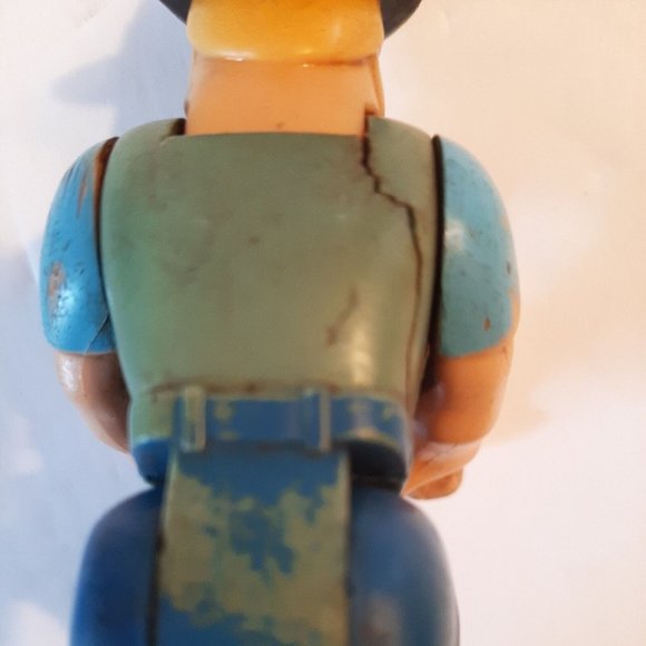 Fisher Price Husky Helper Fireman Figure Firefighter Vintage 1977 Well Loved - Picture 7 of 8